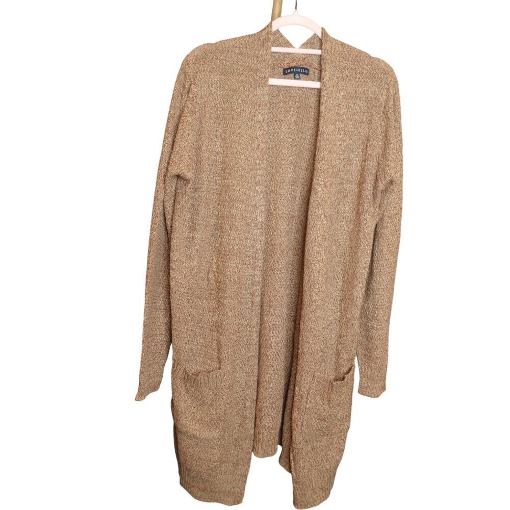 Love Ellie Cardigan Sweater Long Brown Stitch Fix Size XL Women NEW